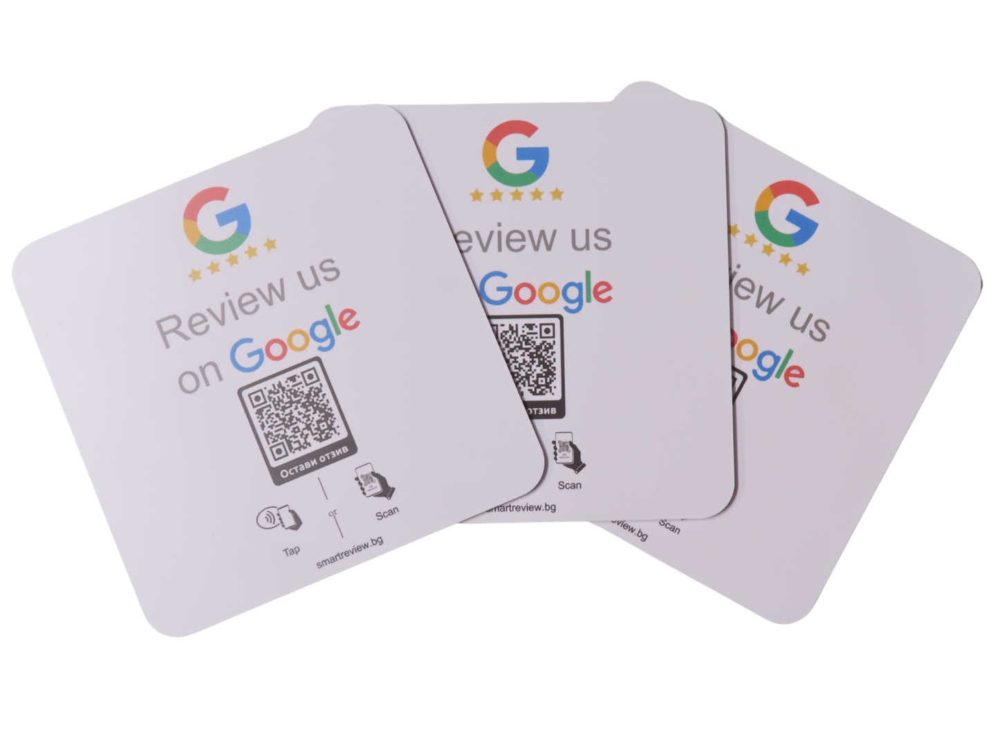 NFC/QR стойка + NFC/QR стикер