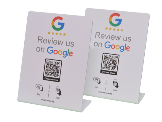 SmartReview NFC/QR 2 стойки